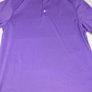 Vineyard Vines Polo Shirt Adult Mens Size Large Purple Whale Golf Golfer